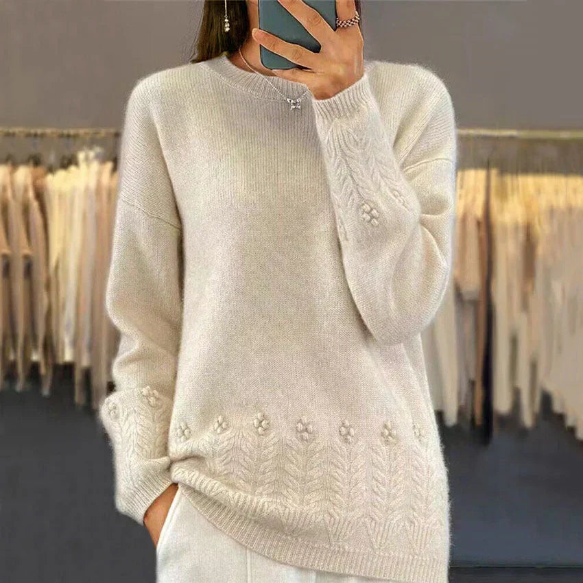 Cille | Sweter Dzianinowy