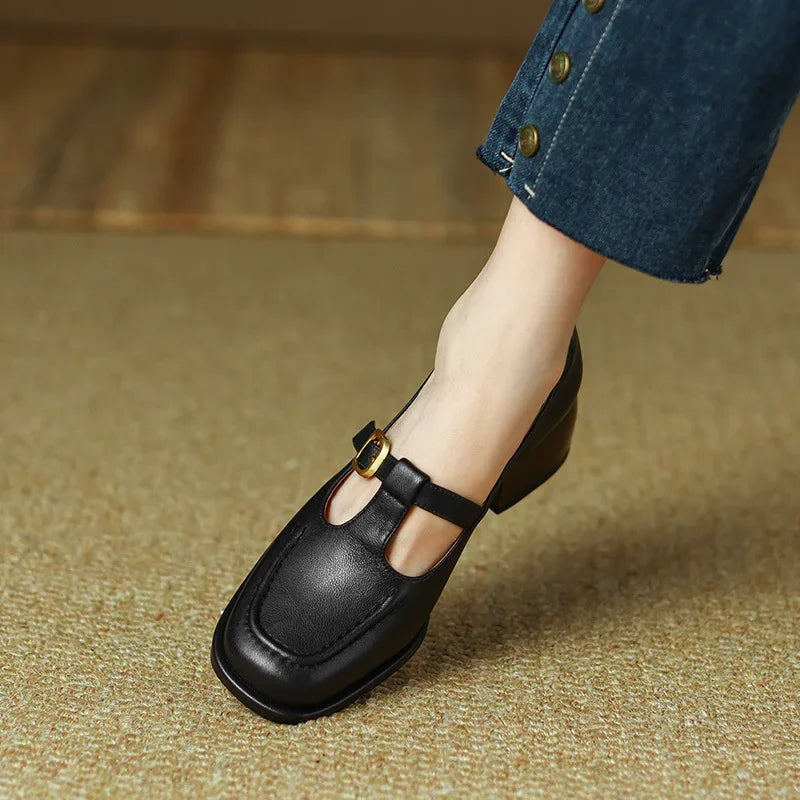 Patrycja | Orthopedic T-Strap Shoes